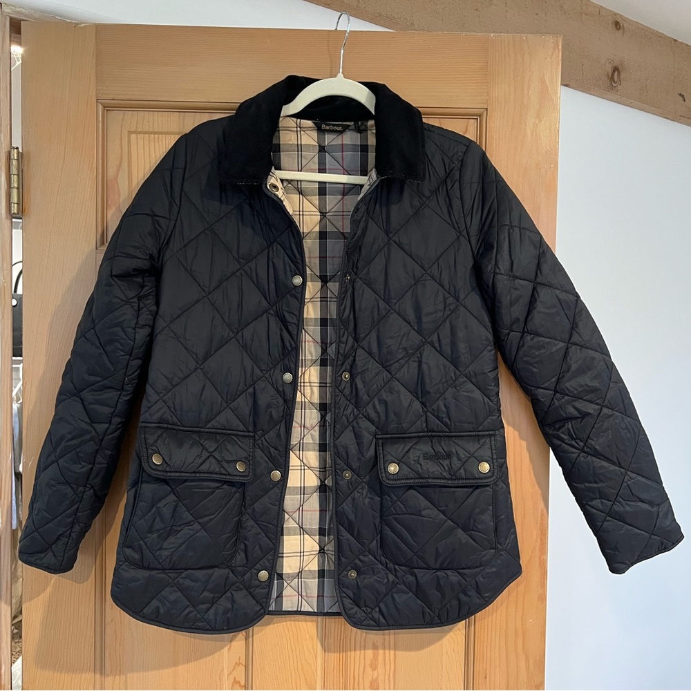 Barbour Black Quilted Puffer Jacket